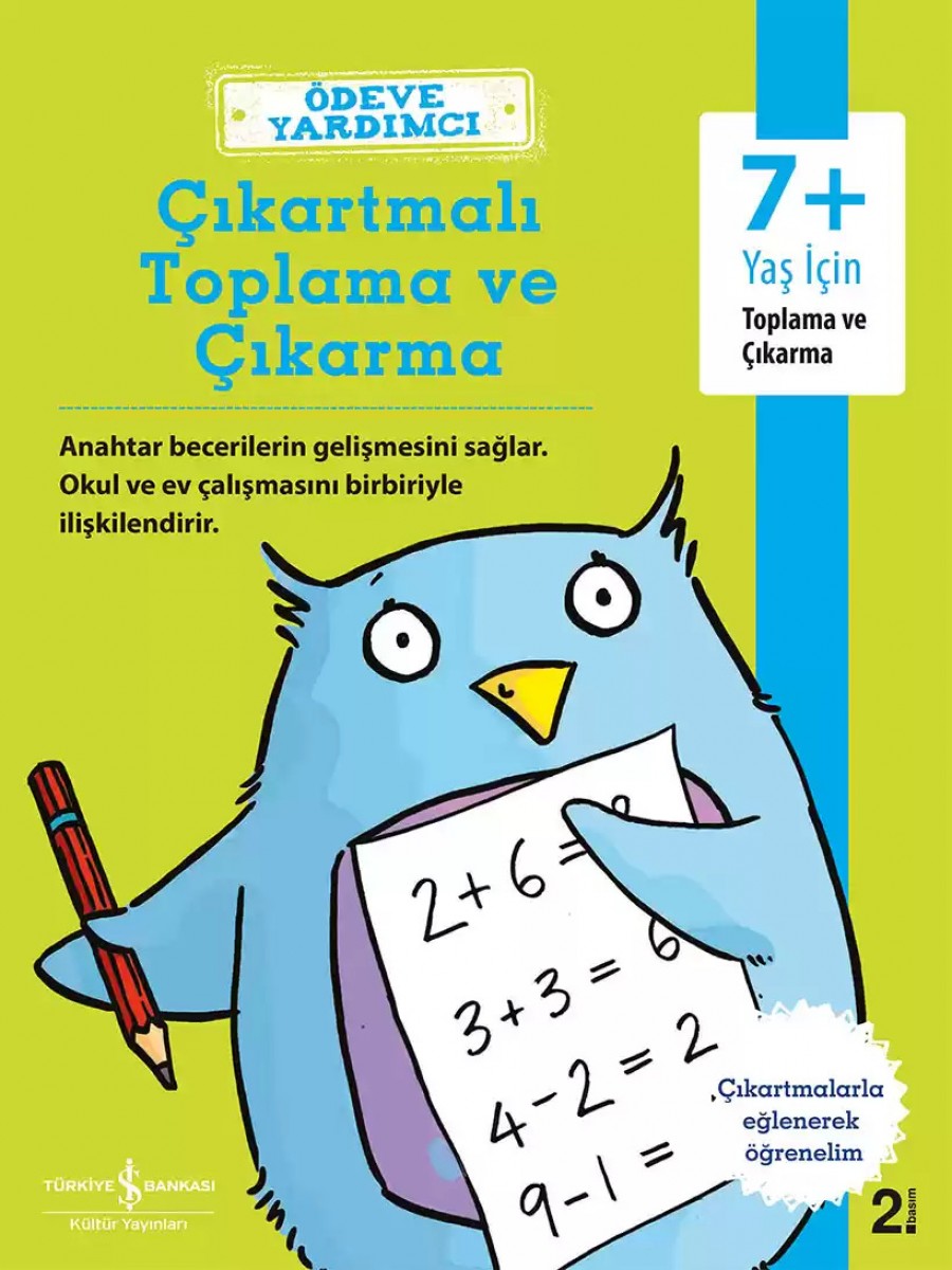 Ödeve Yardımcı Çıkartmalı Toplama ve Çıkarma 7+